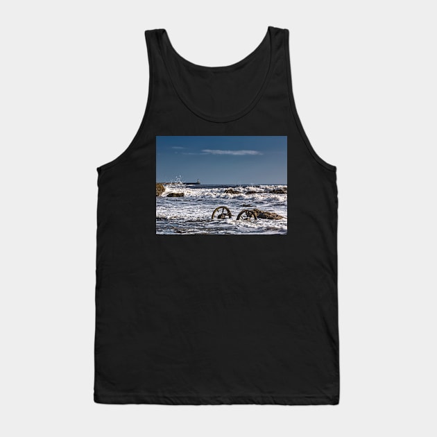 Wheels and Surf Tank Top by Reg-K-Atkinson